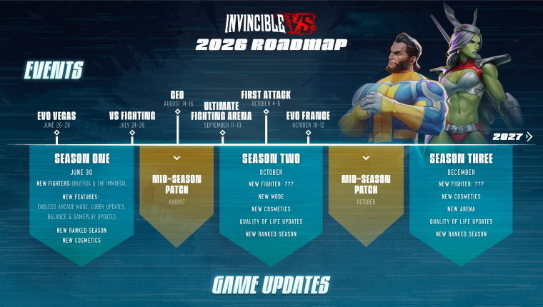 الموسم الأول من Invincible VS ينطلق في 30 يونيو مع شخصيتين جديدتين