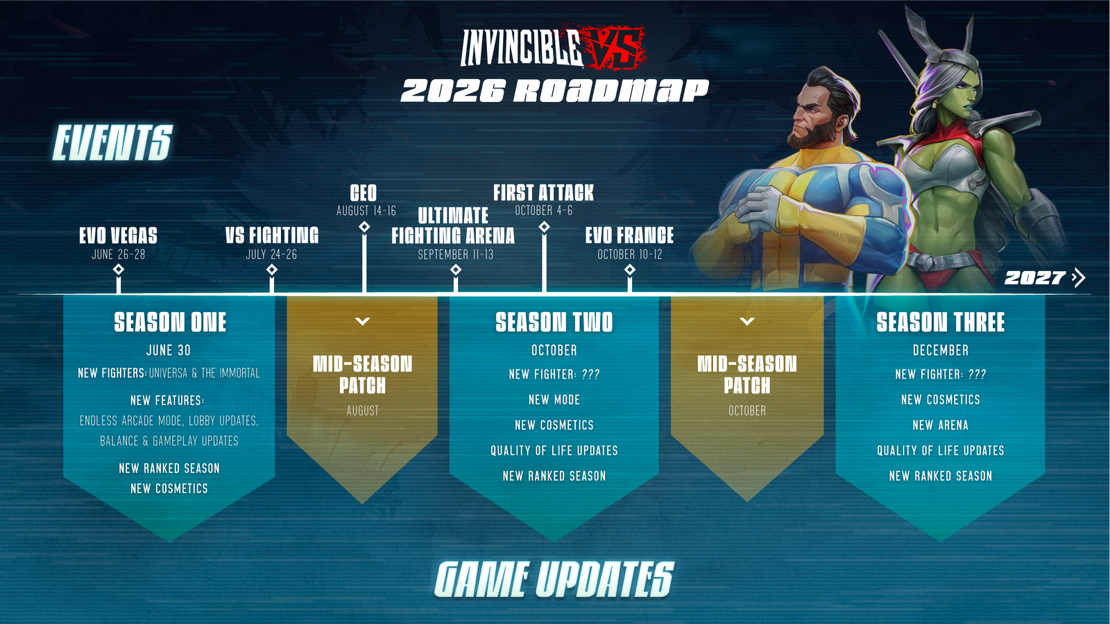 الموسم الأول من Invincible VS ينطلق في 30 يونيو مع شخصيتين جديدتين